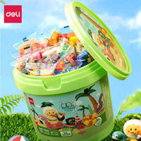 ♒Deli siêu nhẹ đất sét nạp lại trẻ em không độc hại 12 màu 24 màu 36 màu mẫu giáo nhựa an toàn thủ công tự làm vật liệu đất sét học sinh tiểu học màu không gian