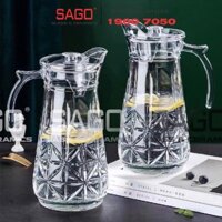 DELI YZH35 - Bình Nước Thủy Tinh Deli Pitcher Glass 1700ml | Thủy Tinh Cao Cấp