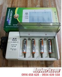 Delipow DLP-808, Bộ sạc Pin Delipow DLP-808 kèm theo 4 pin sạc Camelion NH-AA2700BP2 (AA2700mAh 1.2v) Vỏ pin màu cam