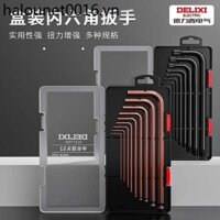 Delixi Allen Cờ Lê Bộ Tua Vít Torx Lục Giác Lục Giác Lục Giác Thìa Lục Giác Bên Trong Ngôi Sao 6 Cánh Phiên Bản Mở Rộng