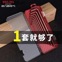 Delixi Electric Allen Cờ Lê Bộ Lục Giác Thìa Lục Giác Cờ Lê Lục Giác Tua Vít Lục Giác Allen 6 Dụng Cụ