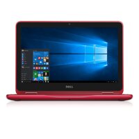 Dell i3168-3270RED 11.6in HD 2-in-1 Laptop (Intel Pentium, 4GB, 500 GB HDD, Windows 10) - Red (Renewed)