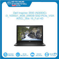 Dell Inspiron 3593 (N3593C) Intel Core i3 1005G1 4GB 256GB SSD VGA INTEL Win 10 Full HD Hàng mới 100%, bảo hành chính hãng- giá 10.970.000 ₫