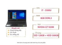 Dell Inspiron 5558 i7 5500U/RAM 8GB/SSD 120GB/HDD 500GB/GT 920M 4GB