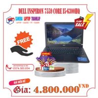 Dell inspiron 7559 Core i5-6300HQ Ram 16GB SSD 128G HDD 1TB GTX 950 FHD