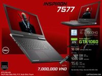 Dell Inspiron 7577 [ GTX 1060 - 6 GB ]