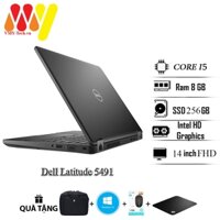 Dell Latitude 5491, Laptop Dell E5491, Core i7-8650U/8GB/SSD 256GB M2/14inch Full HD,kèm bộ quà tặng