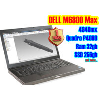 Dell M6800 i7-4940mx VGA Quadro P4000 Ram 32gb CẤU HÌNH HIẾM hiệu năng CAO - Laptop Máy Tính Xách Tay Dell M6800