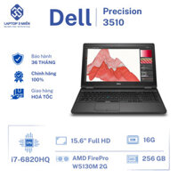 Dell Precision 3510, Core i7-6820HQ, RAM 16GB, SSD 256GB, AMD FirePro W5130M, 15.6” FHD