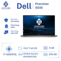 Dell Precision 5510, Core i7-6820HQ, RAM 8GB, SSD 256GB, NVIDIA Quadro M1000M, 15.6” FHD