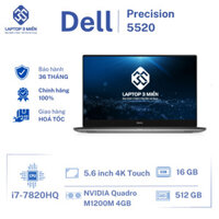 Dell Precision 5520, Core i7-6820HQ, RAM 8GB, SSD 256GB, NVIDIA Quadro M1200M, 15.6” FHD