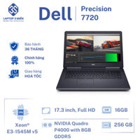 Dell Precision 7720, Core i7-7820, RAM 32GB, SSD 512 GB, NVIDIA Quadro P3000 6GB, 17.3” FHD
