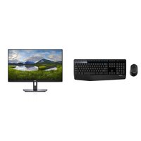 Dell SE2419Hx 23.8" IPS Full HD (1920x1080) Monitor & Logitech MK345 Wireless Combo – Full-Sized Keyboard with Palm Rest and Comfortable Righ...