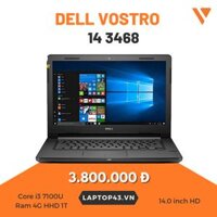 Dell Vostro 14 3468 Core i3 7100U Ram 4G HHD 1T 14.0 HD