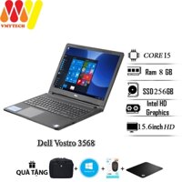 Dell Vostro 3568, Laptop Dell V3568 core i5-7200U, Ram 8GB, SSD 256GB, màn 15.6inch HD,laptop giá rẻ