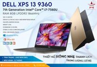 Dell XPS 9360 i7 7560u ram 8gb ssd 512gb 13.3 inch FHD