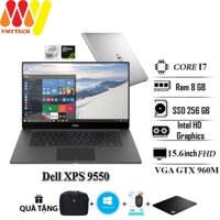 Dell XPS 9550, core i7-6700HQ, Ram 8GB, SSD 256GB,Card VGA GTX 960M, 15.6inch FHD, laptop doanh nhân