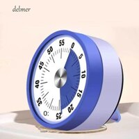 Delmer Hẹn giờ trực quan 60 phút, có chân đế Hẹn giờ cơ học tự kỷ luật, Đồng hồ bấm giờ Mini Đồng hồ báo thức Hình ảnh Đồng hồ hẹn giờ nhà bếp lớn Tủ lạnh
