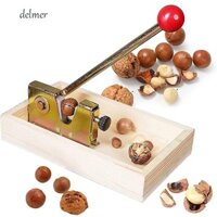 Delmer Nutcracker Kitchen Pacan Nut Tongs Cracker Tool Đế gỗ Dễ dàng sử dụng Dụng cụ mở hạt dẻ