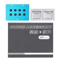 Delux 8 Chiếc Đa Năng Gorilla Corning Kính Chuột Giày Trượt Chân Chuột DIY Cho M700 M800 M900 M618XSD Chuột Chơi Game (Không Có Chuột)