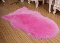 Deluxe Super Soft Fluffy Shaggy Home Decor Faux Sheepskin Silky Rug for Bedroom Floor Sofa Chair,Chair Cover Seat Pad Couch Pad Area Carpet,2.5ft x...