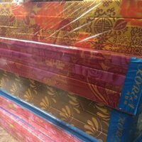 Đệm 1m 1m2 bông ép gấm, siêu nhẹ gấm PE Korea dày 5cm 7cm 9 cm