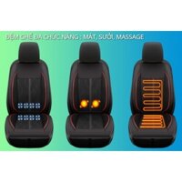 ĐỆM ÁO GHẾ ĐA NĂNG - QUẠT THỔI MÁT + SƯỞI ẤM MÙA ĐÔNG + MASSAGE XE Ô TÔ 12V