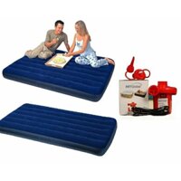 Đệm bơm hơi 99x191x25 68757 và bơm máy + vỉ miếng vá và keo -demhoibeboi