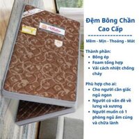 Đệm Bông ép chần dày gấp 2,đệm chần foam cao su non,đệm ngủ ngon hơn cho người bị các bệnh lý về xương khớp đệm Adaptive
