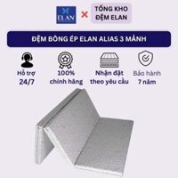 Đệm bông ép Elan Alias gấp 3 vỏ gấm cao cấp không chần