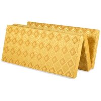 Đệm bông ép gấp 3 vải gấm Kim Cương 10cm - Nhiều màu, giao màu ngẫu nhiên.