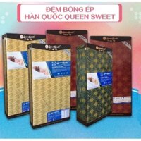 Đệm bông ép Hàn Quốc đệm gấp 3 mảnh tiện dụng