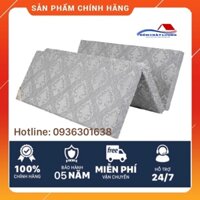 Đệm bông ép Tuấn Anh Korea vỏ gấm xốp 3 mảnh, bông xanh kháng khuẩn nâng đỡ tối ưu