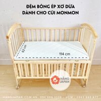 Đệm bông ép, xơ dừa dành cho cũi MONMON cho bé