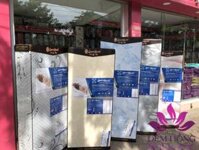 Đệm bông tinh khiết QueenSweet vỏ gấm xốp cao cấp