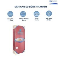 Đệm cao su bông titanium kim cương-bông ép mix 2 cm cao su thiên nhiên - 9cm - 1,8m x2m