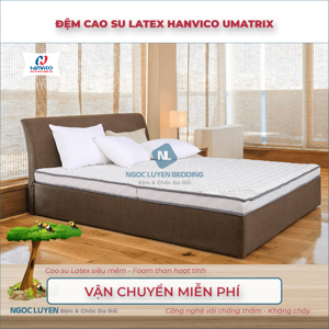 Đệm cao su chính hãng Hanvico Latex U.matrix