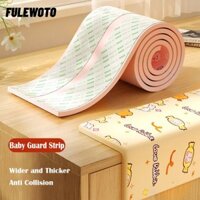 Đệm chống va chạm FULEWOTO, Dải bảo vệ cạnh bàn 2m tự dính, Ốp lưng xốp đàn hồi dày NBR cho trẻ em