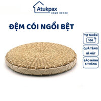 Đệm cói nệm mút tròn Atukpax ngồi bệt hình tròn êm ái