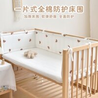 Đệm Cotton Trơn Bọc Quanh Giường Em Bé Chống Va Chạm In Họa Tiết Hoạt Hình One Piece