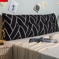Đệm đầu giường tam giác lưng lớn bằng vải canvas gối dài đôi phiên bản Hàn Quốc của đầu giường lưng túi mềm đệm trải