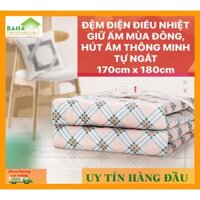 ĐỆM ĐIỆN ĐIỀU NHIỆT GIỮ ẤM MÙA ĐÔNG, HÚT ẨM THÔNG MINH TỰ NGẮT 170cm x 180cm "BAHAMAR" cho mùa đông không còn lạnh giá