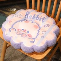 Đệm gấu bông Happy rabbit kẻ ô 45cm