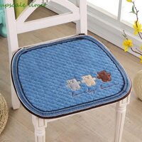 Đệm ghế ăn hình gấu nhỏ UPSCALE LIMIT, Đệm ghế vuông thêu thoáng khí chống trượt, Tấm lót ghế văn phòng 45x45cm Đệm ghế ký túc xá mềm chống bẩn Khách sạn