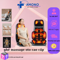 Đệm, Ghế Massage AMONO-K01 - Mát Xa Cổ Vai Gáy, Lưng 3D Chuyên Sâu, Rung Đệm Mông, Túi Khí, Và Nhiệt Hồng Ngoại