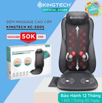 Đệm, Ghế Massage Cao Cấp KingTech - Máy Mát Xa Lưng Chế Độ 3D Chuyên Sâu, Kết Hợp Tính Năng Nhiệt Hồng Ngoại - Hàng Chính Hãng - Đen