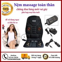 Đệm ghế massage, Nệm mát xa toàn thân, dùng được trên ô tô và mọi vị trí ngồi bảo hành 12 tháng