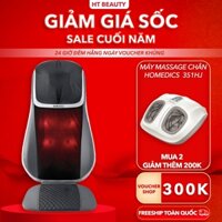 Đệm ghế massage Shiatsu 3D TruTouch HoMedics MCS-847HJ HTBeauty công nghệ Shiatsu 3D kèm con lăn bi xoay