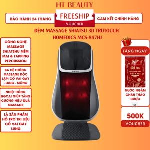 Đệm ghế massage shiatsu HoMedics MCS-847HJ
