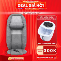Đệm ghế massage toàn thân Homedics MCS-1010HJ HT Beauty công nghệ Shiatsu massage trị liệu giảm đau lưng